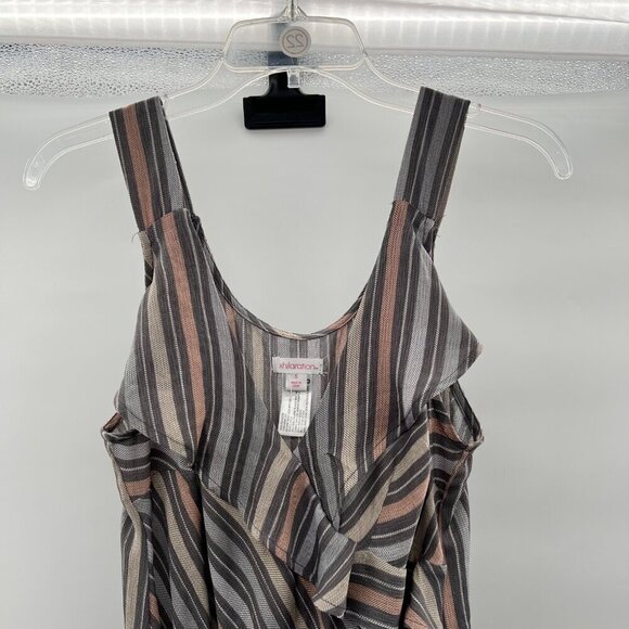 Xhilaration Women's Sleeveless Striped Wide Leg Jumpsuit Size Small Pockets - Picture 2 of 9